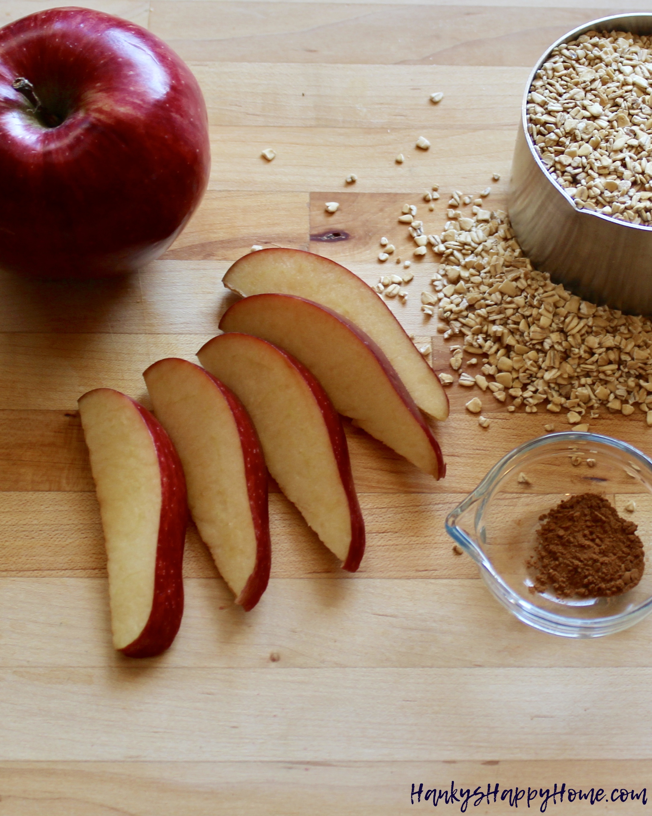 Apple & Cinnamon Baby Food Puree | Hanky's Happy Home