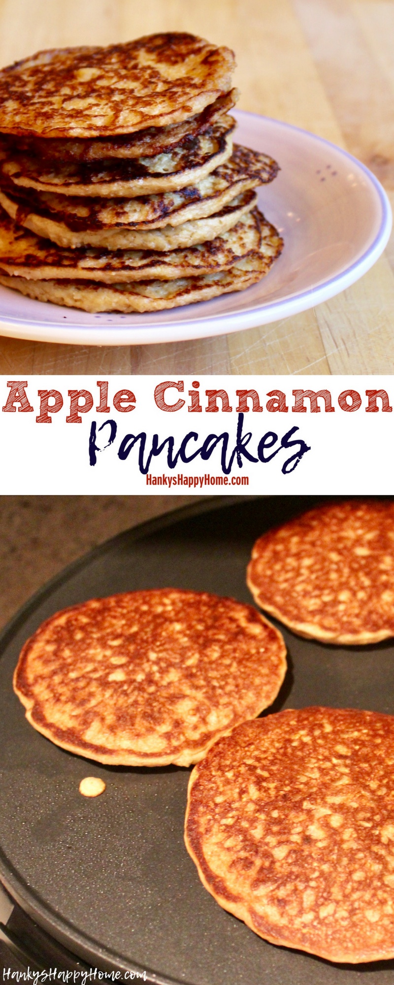These Apple Cinnamon Pancakes are perfect for babies ready to take on finger foods! 