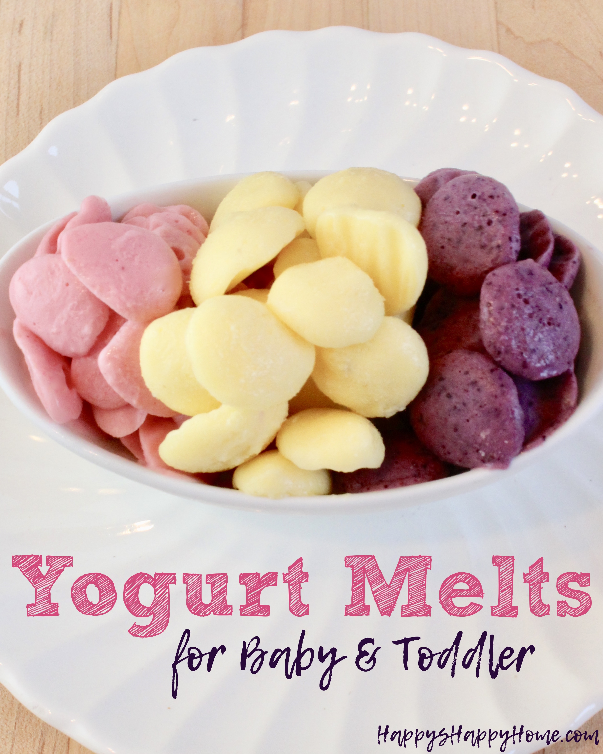These Yogurt Melts are a healthy and sweet treat for babies and toddlers without added sugar!