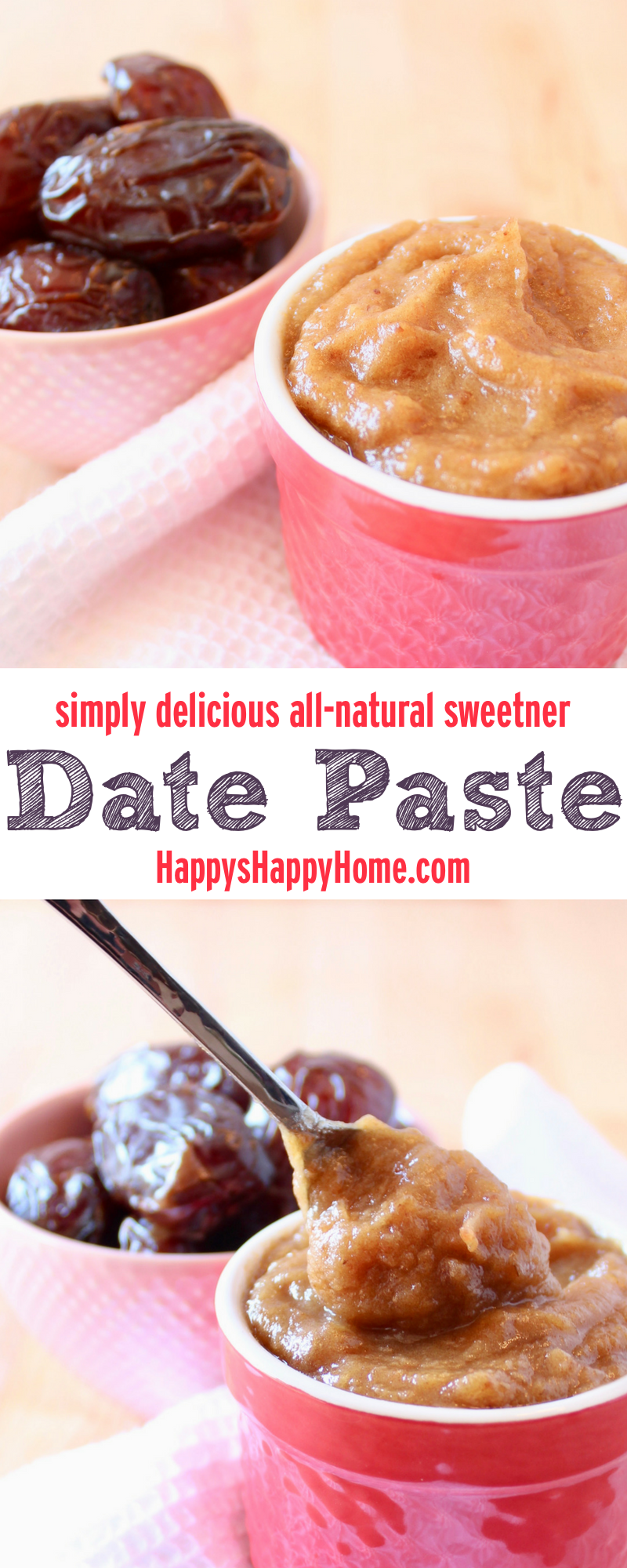 Date Paste is a simply delicious all-natural sweetner that is so easy to make and can be used in place of refined sugar. 