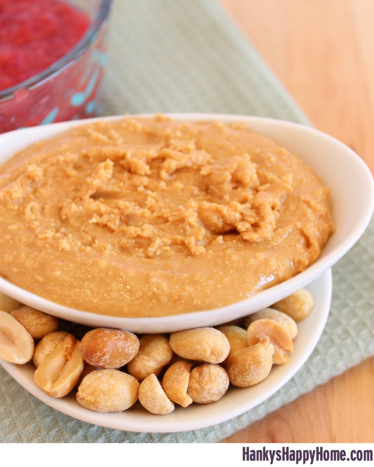 Homemade Peanut Butter is super easy and quick to make while allowing you to have full control over what's added. 