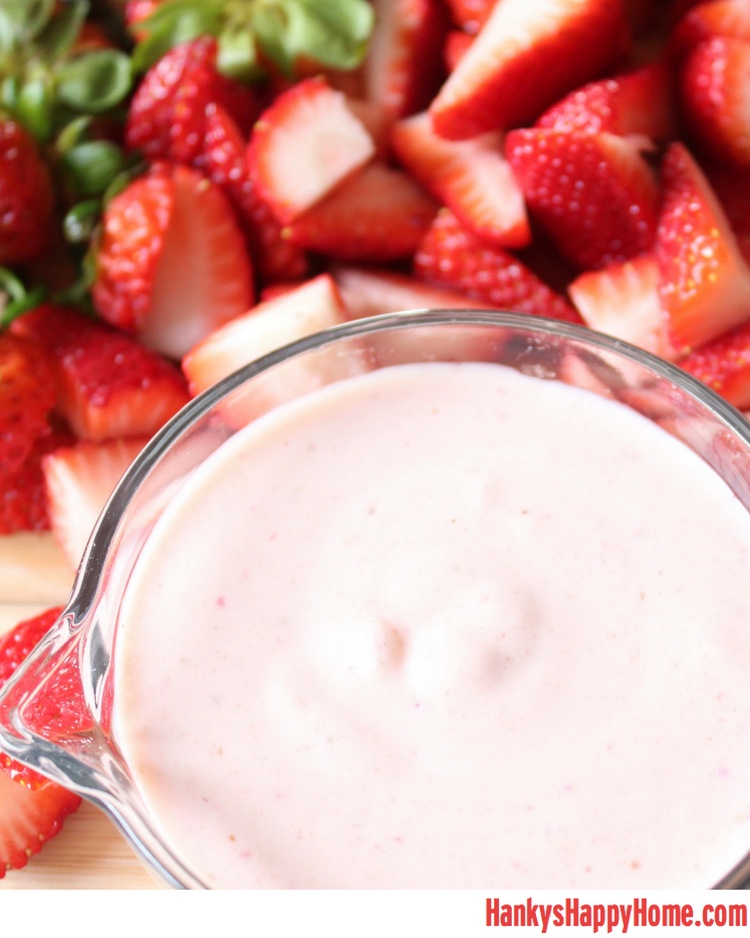 This 5-minute Strawberry Banana Greek Yogurt is packed with protein and sweetened with dates.