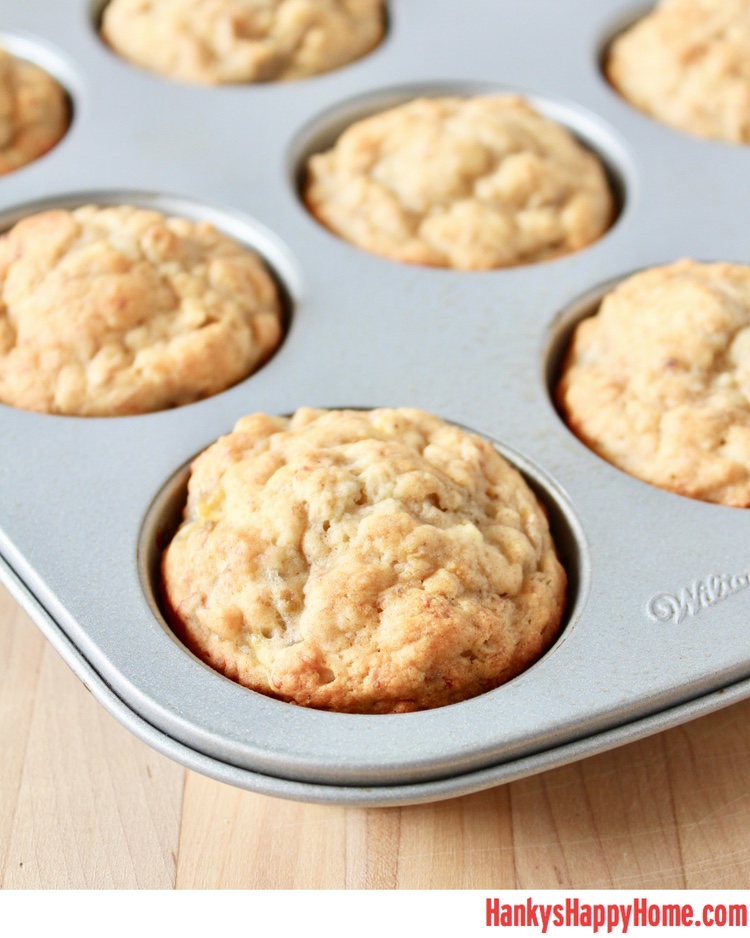 These Banana Muffins are naturally sweet and make a great addition to breakfast or a perfect snack on-the-go.