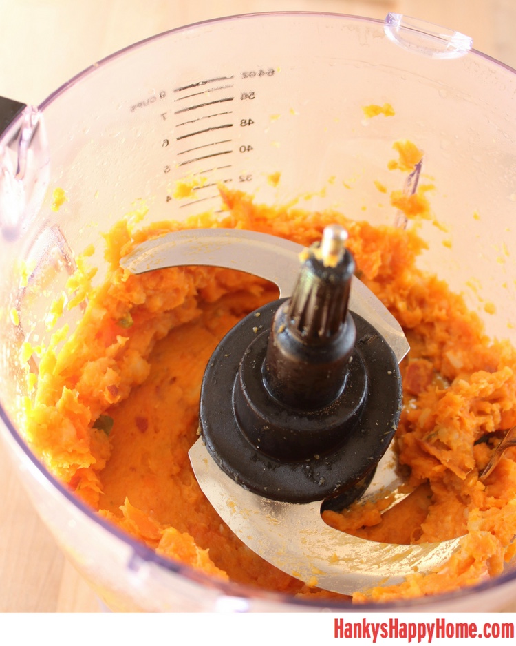 This Sweet Potato, Parsnip & Carrot Puree combines 3 nutrient-dense root vegetables into an earthy yet sweet puree.