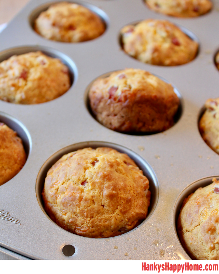 These savory Ham & Cheese Muffins make a great breakfast or quick snack. Perfect for little hands and busy parents.