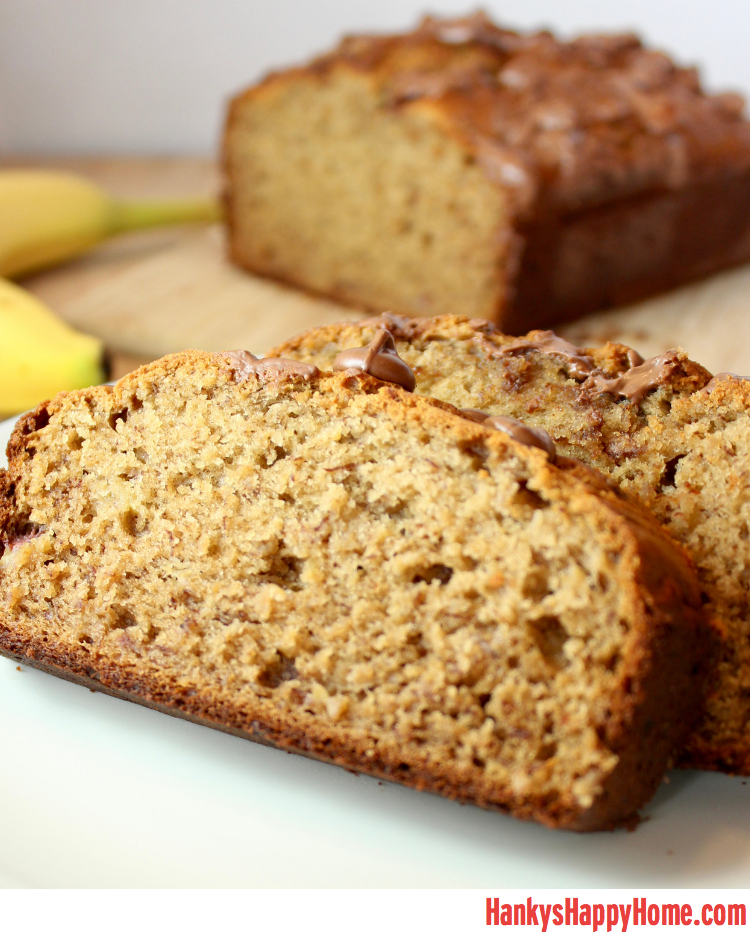 This Peanut Butter Banana Bread is naturally sweet while low in sugar. Perfect for breakfast and great for the lunchbox.