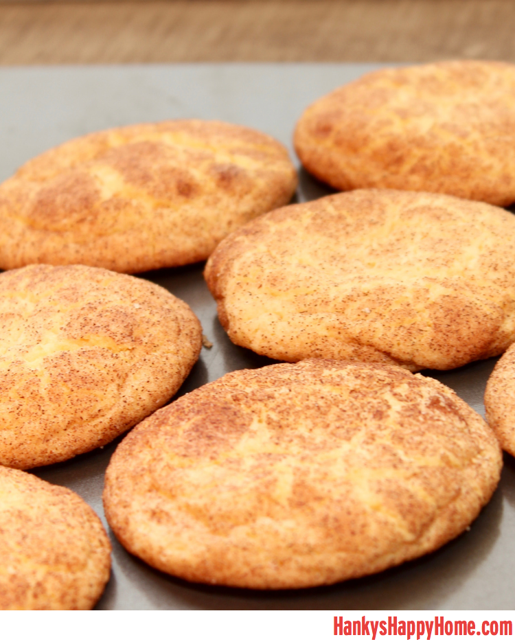 These Snickerdoodles are soft & light with a crispy cinnamon crust & slightly tangy flavor.